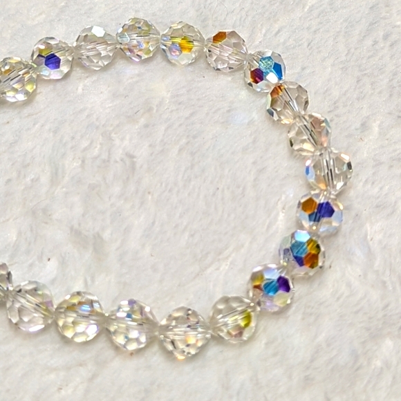 Sparkly Auroa Borealis Crystal Beaded Bracelet - Picture 5 of 6